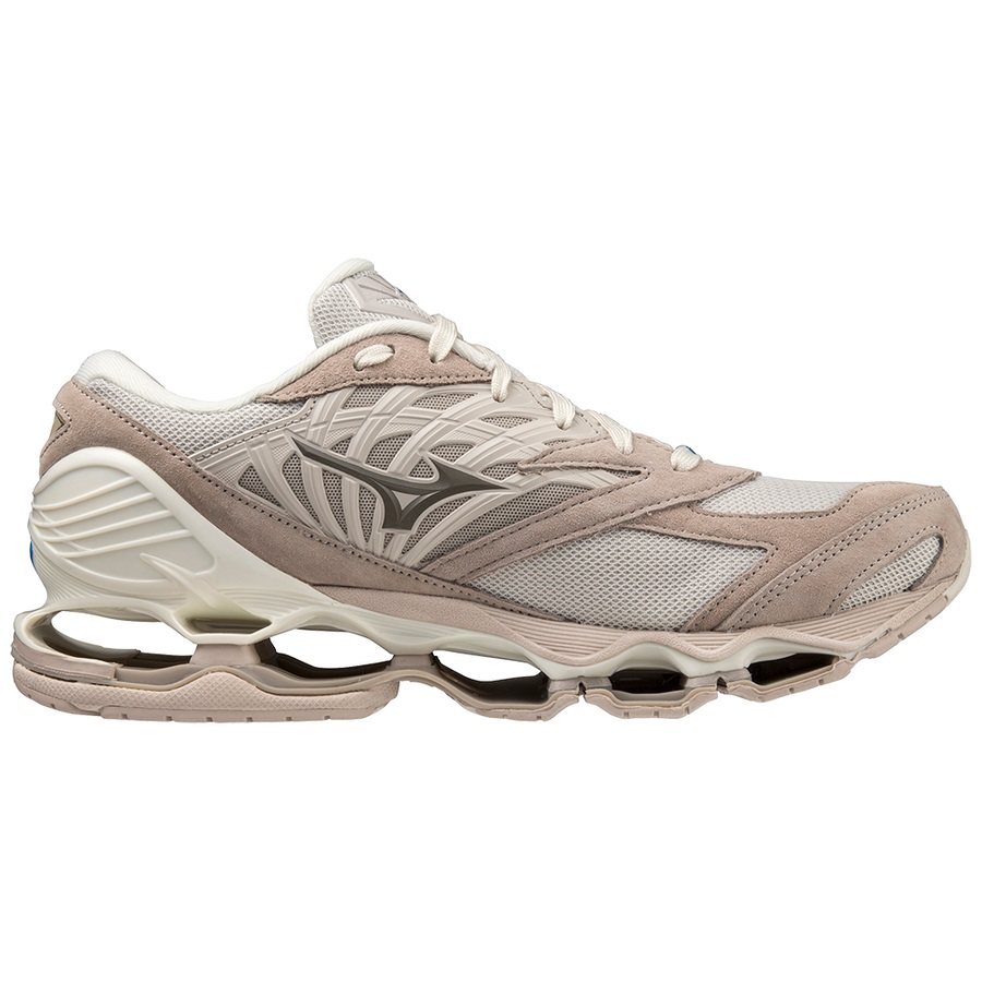 Beige Men's Mizuno Wave Prophecy LS Sneakers | Philippines-451736