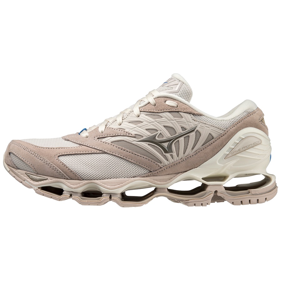 Beige Men\'s Mizuno Wave Prophecy LS Sneakers | Philippines-451736