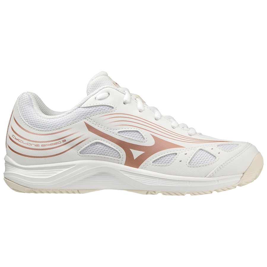 Beige Women's Mizuno Cyclone Speed 3 Volleyball Shoes | Philippines-158604