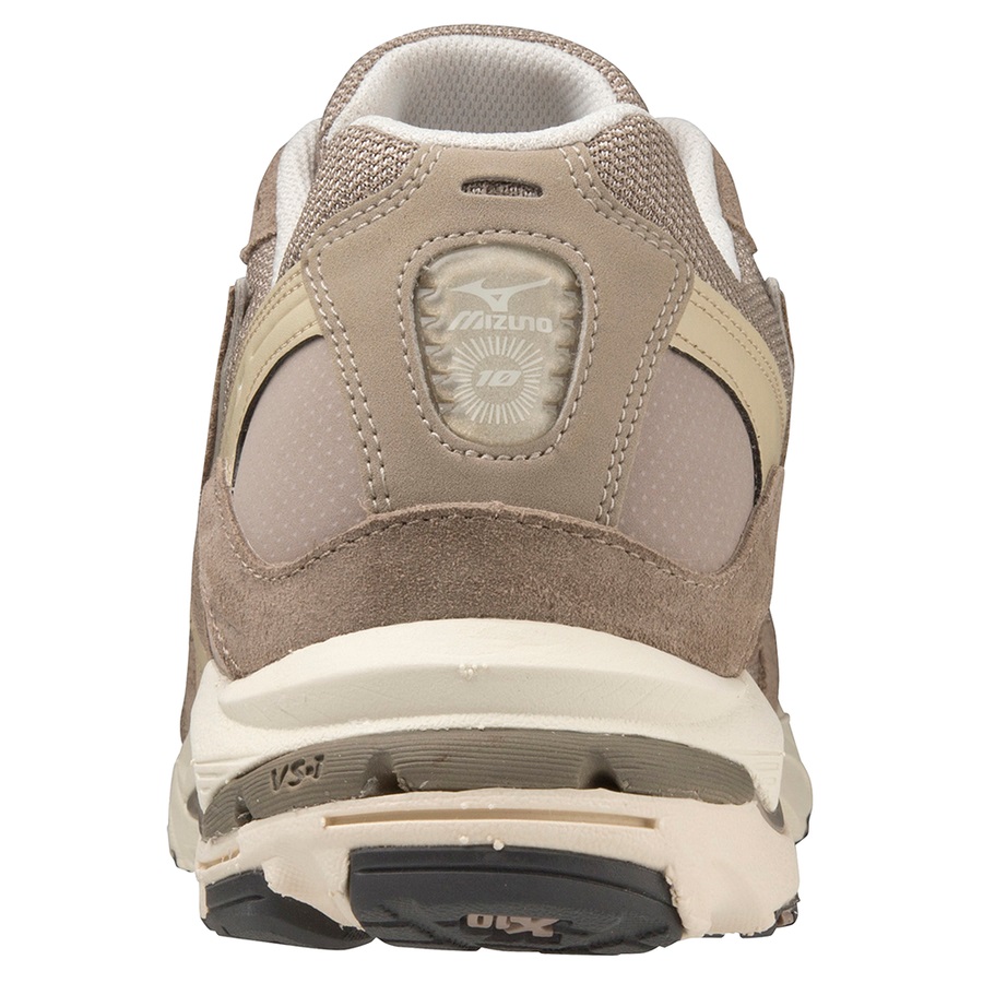 Beige Women's Mizuno Wave Rider 10 Premium Sneakers | Philippines-528796