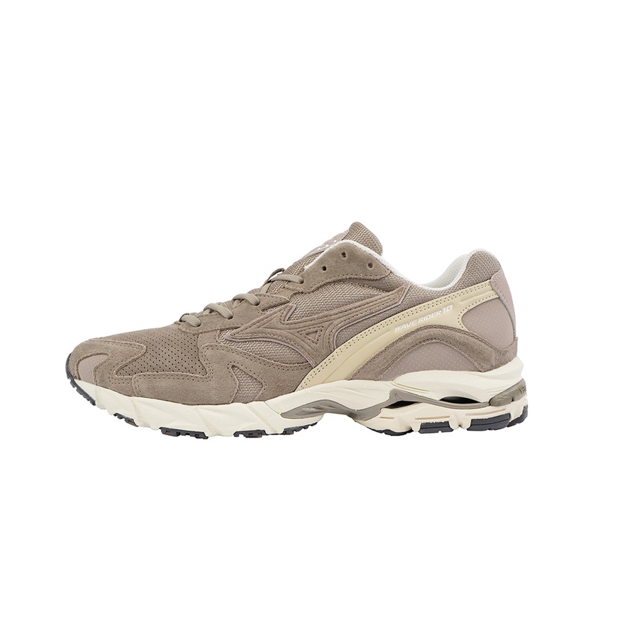 Beige Women\'s Mizuno Wave Rider 10 Premium Sneakers | Philippines-528796