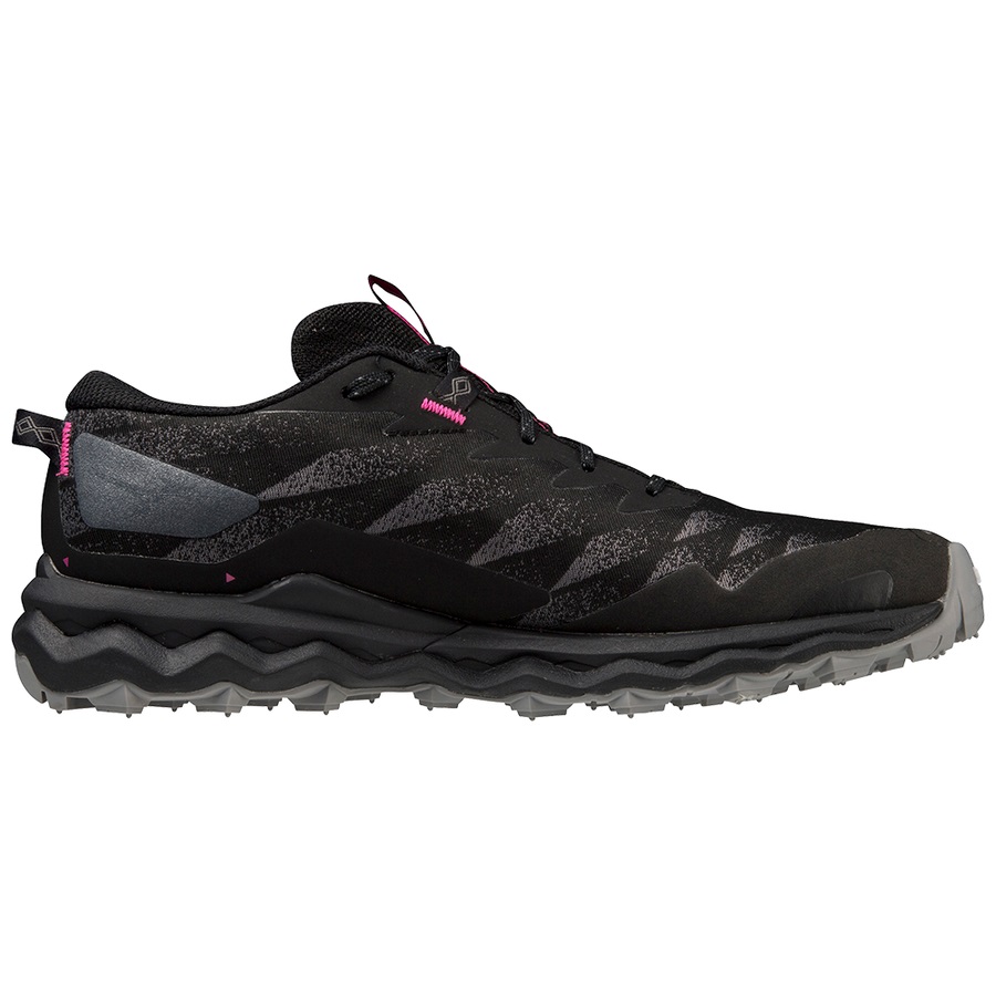 Black / Fuchsia Women's Mizuno Wave Daichi 7 GTX Trail Running Shoes | Philippines-256497