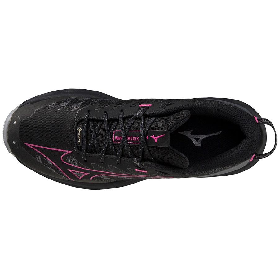 Black / Fuchsia Women's Mizuno Wave Daichi 7 GTX Trail Running Shoes | Philippines-256497