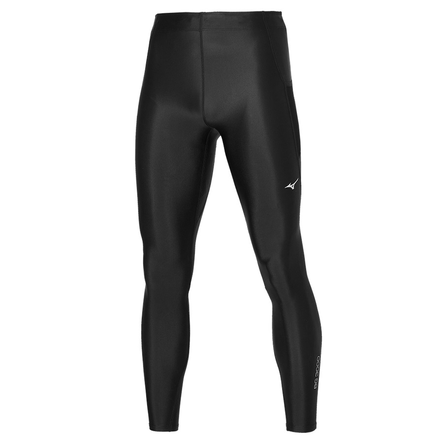 Black Men\'s Mizuno BG3000 Long Tights | Philippines-123574