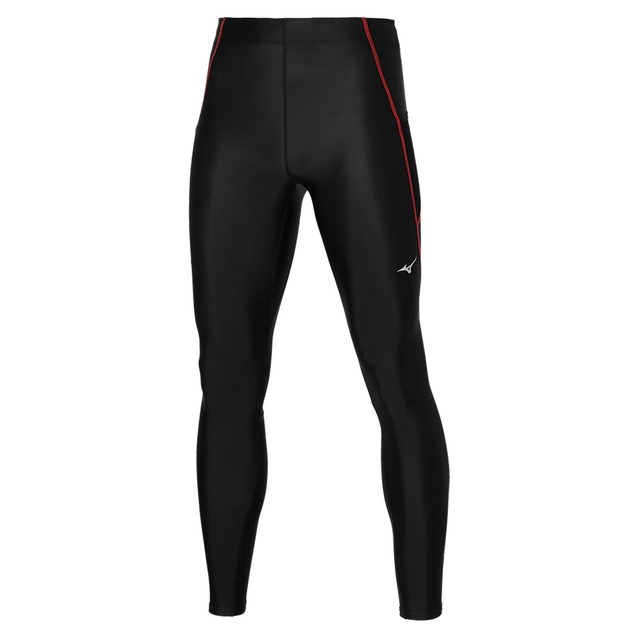 Black Men\'s Mizuno BG3000 Long Tights | Philippines-568713