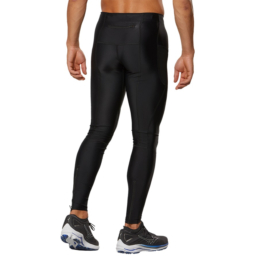 Black Men's Mizuno BG3000 Long Tights | Philippines-613789