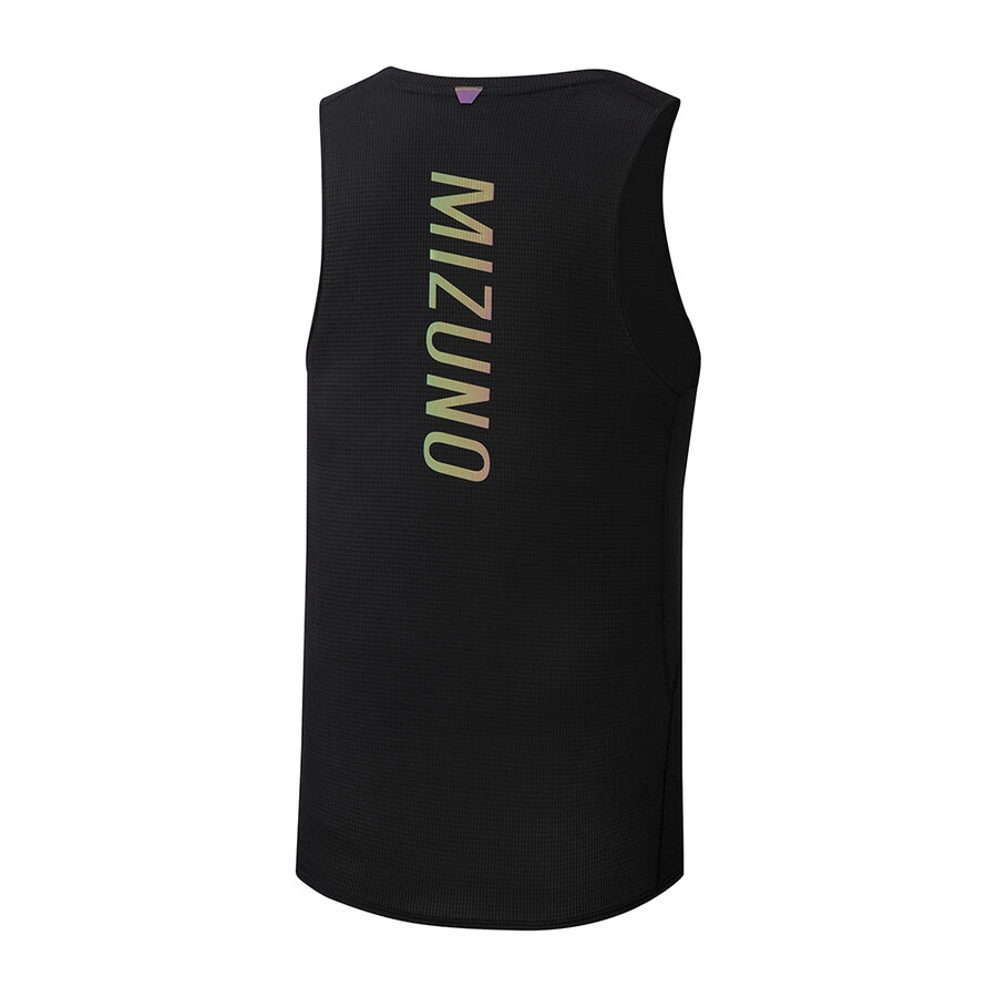 Black Men's Mizuno Dryaeroflow Tank | Philippines-673501