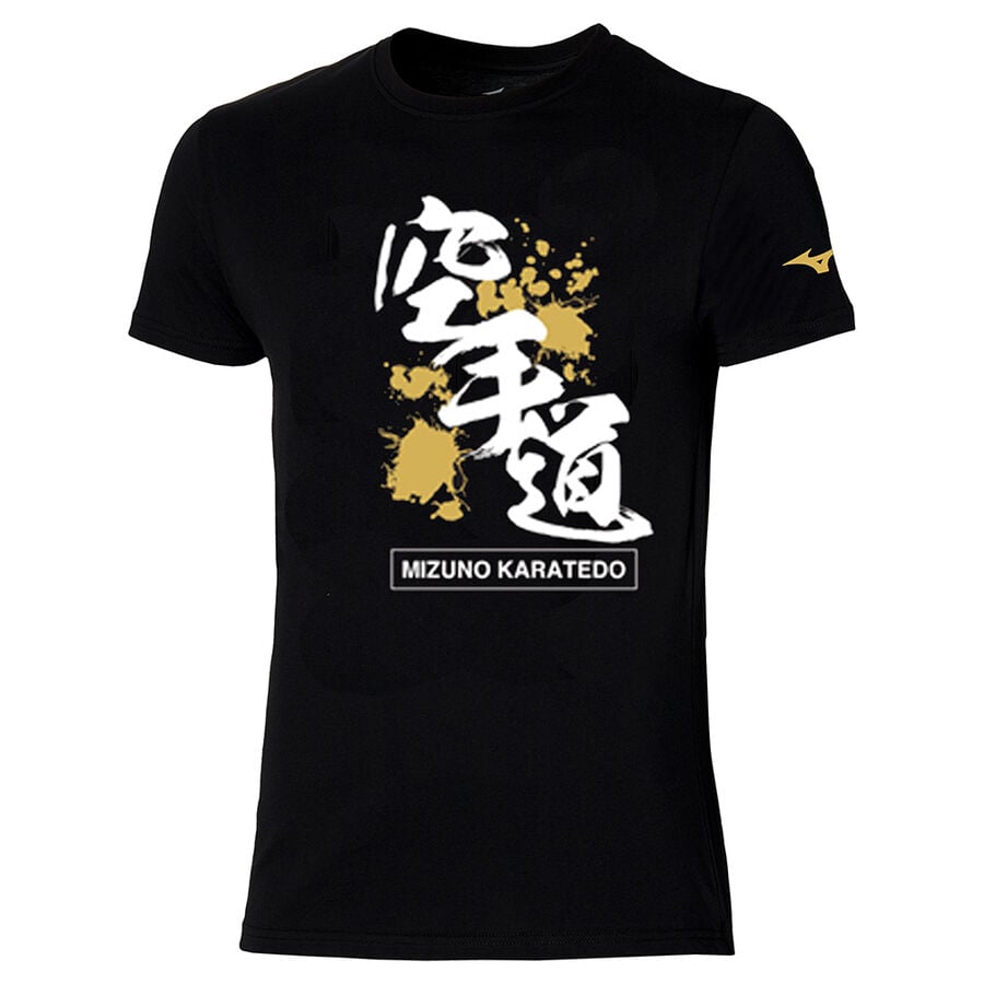 Black Men\'s Mizuno Karate Jr Tee | Philippines-534126