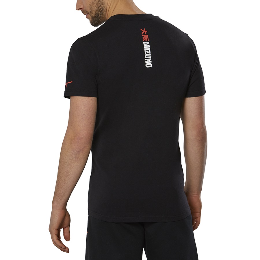 Black Men's Mizuno Katakana Tee | Philippines-801543