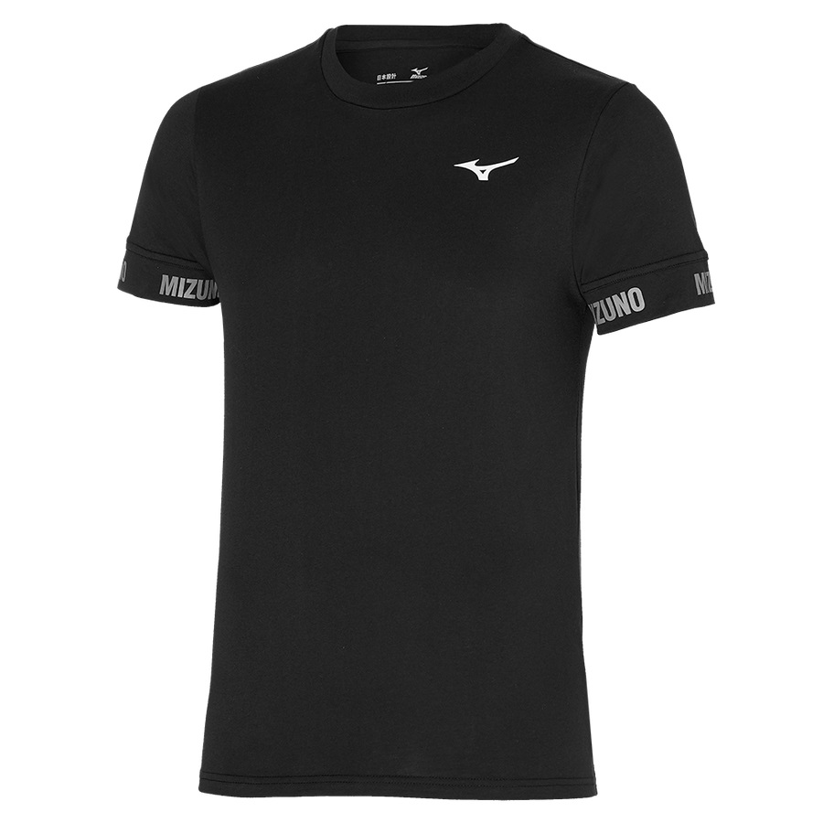 Black Men\'s Mizuno Mizuno Tee | Philippines-018296