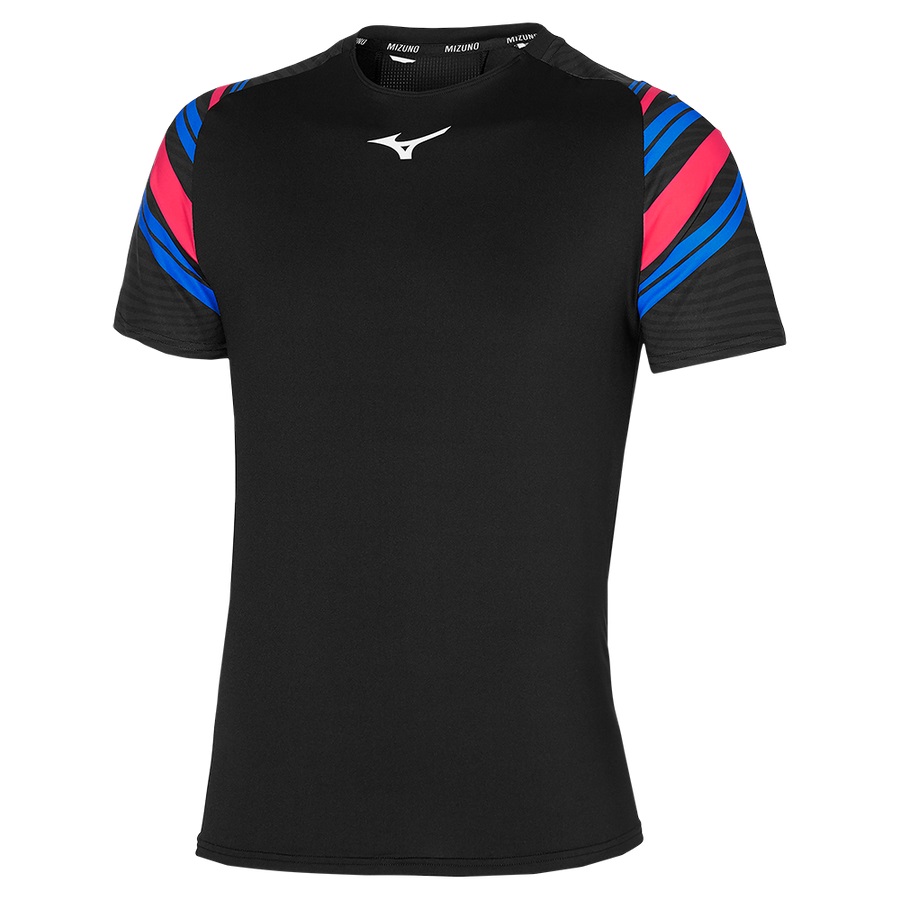 Black Men\'s Mizuno Shadow Tee | Philippines-104862