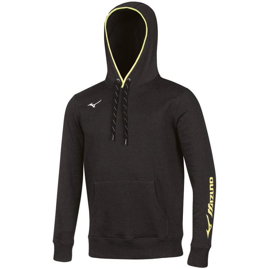 Black Men\'s Mizuno Sweat Hoodie | Philippines-735462