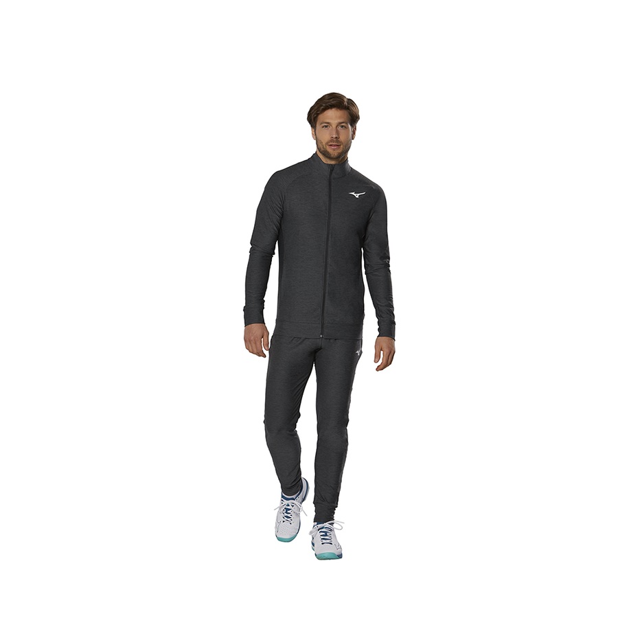 Black Men's Mizuno Training Jackets | Philippines-467592