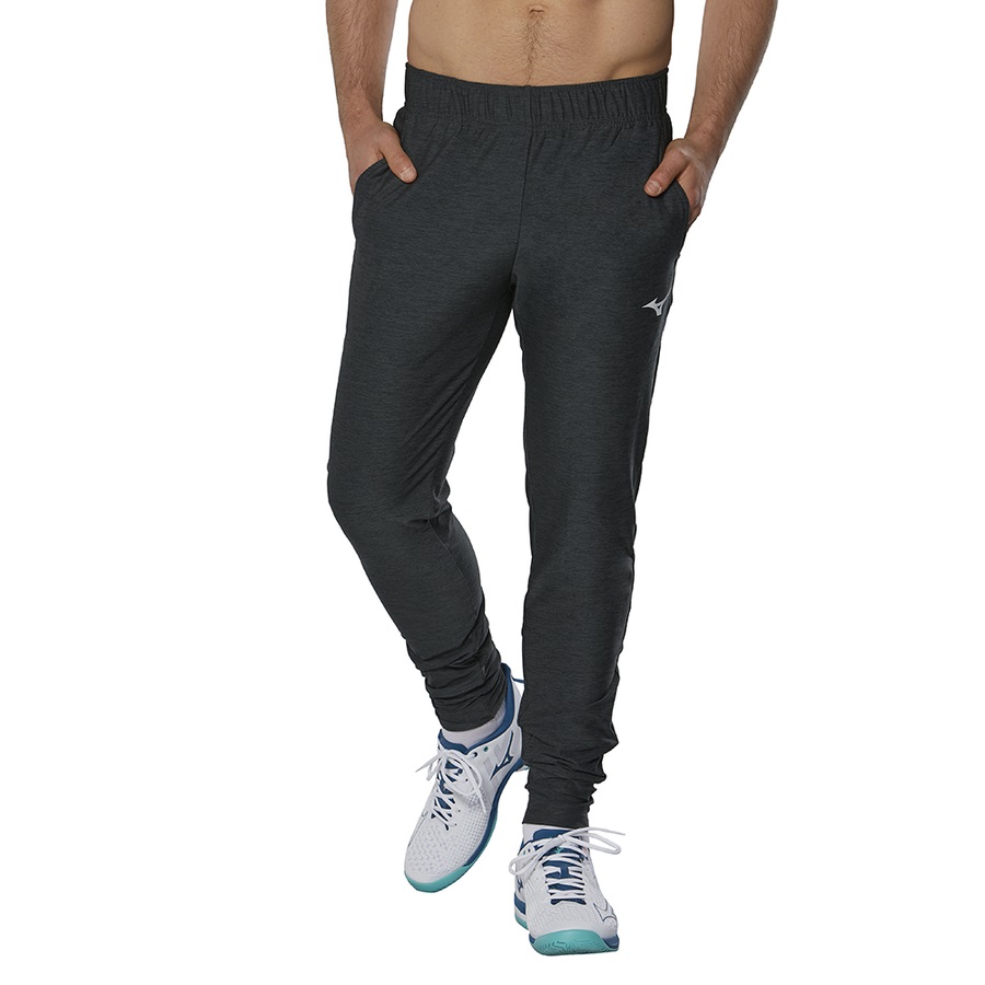 Black Men's Mizuno Training Pants | Philippines-708951