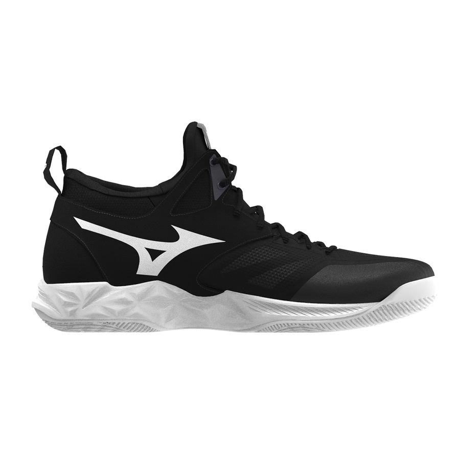 Black Men's Mizuno Wave Dimension Mid Volleyball Shoes | Philippines-491073