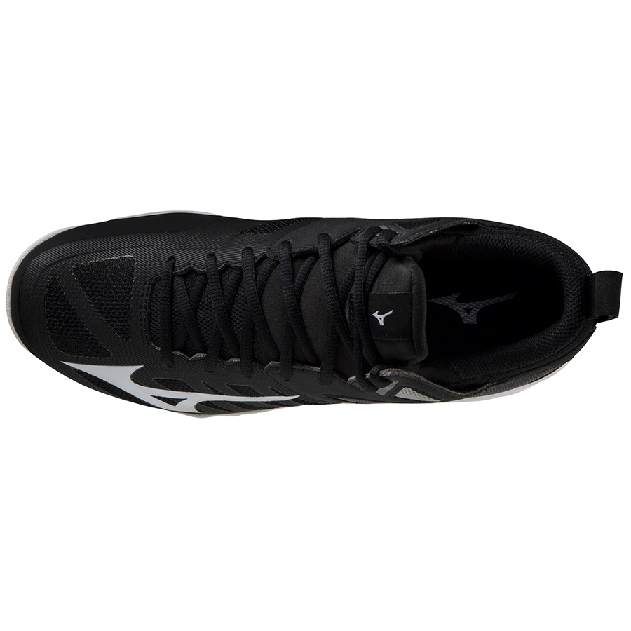 Black Men's Mizuno Wave Dimension Mid Volleyball Shoes | Philippines-491073