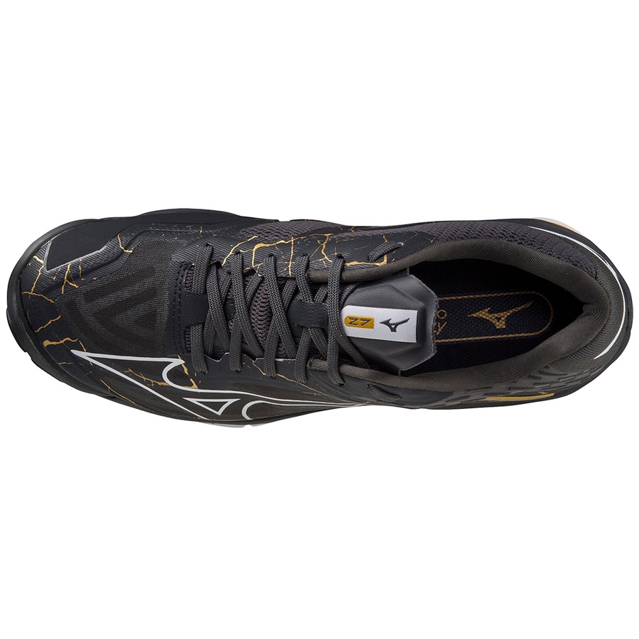 Black Men's Mizuno Wave Lightning Z7 Volleyball Shoes | Philippines-058173