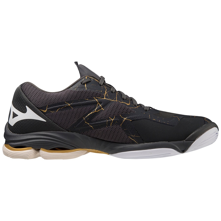 Black Men's Mizuno Wave Lightning Z7 Volleyball Shoes | Philippines-058173