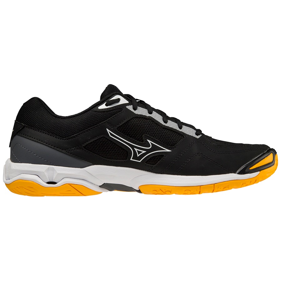 Black Men's Mizuno Wave Phantom 3 Handball Shoes | Philippines-351478