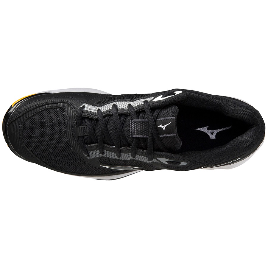 Black Men's Mizuno Wave Phantom 3 Handball Shoes | Philippines-351478