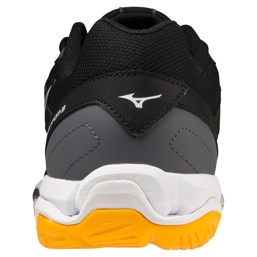 Black Men's Mizuno Wave Phantom 3 Handball Shoes | Philippines-351478