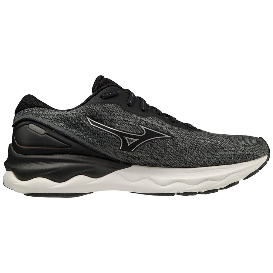 Black Men's Mizuno Wave Skyrise 3 Running Shoes | Philippines-379682