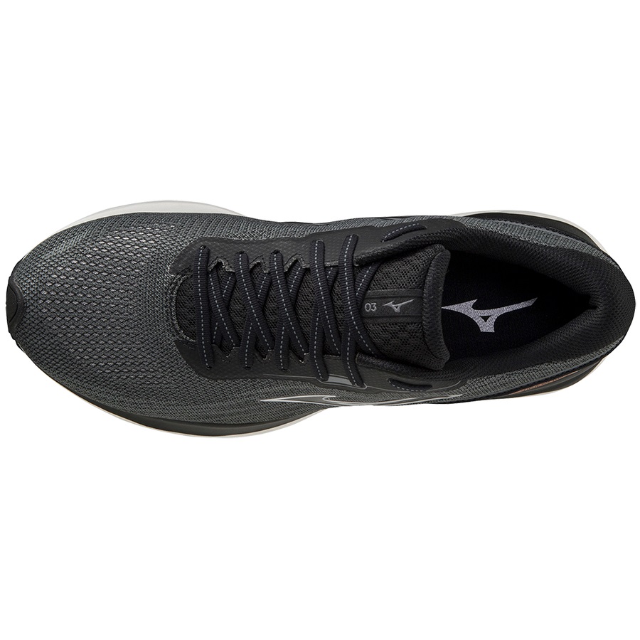 Black Men's Mizuno Wave Skyrise 3 Running Shoes | Philippines-379682