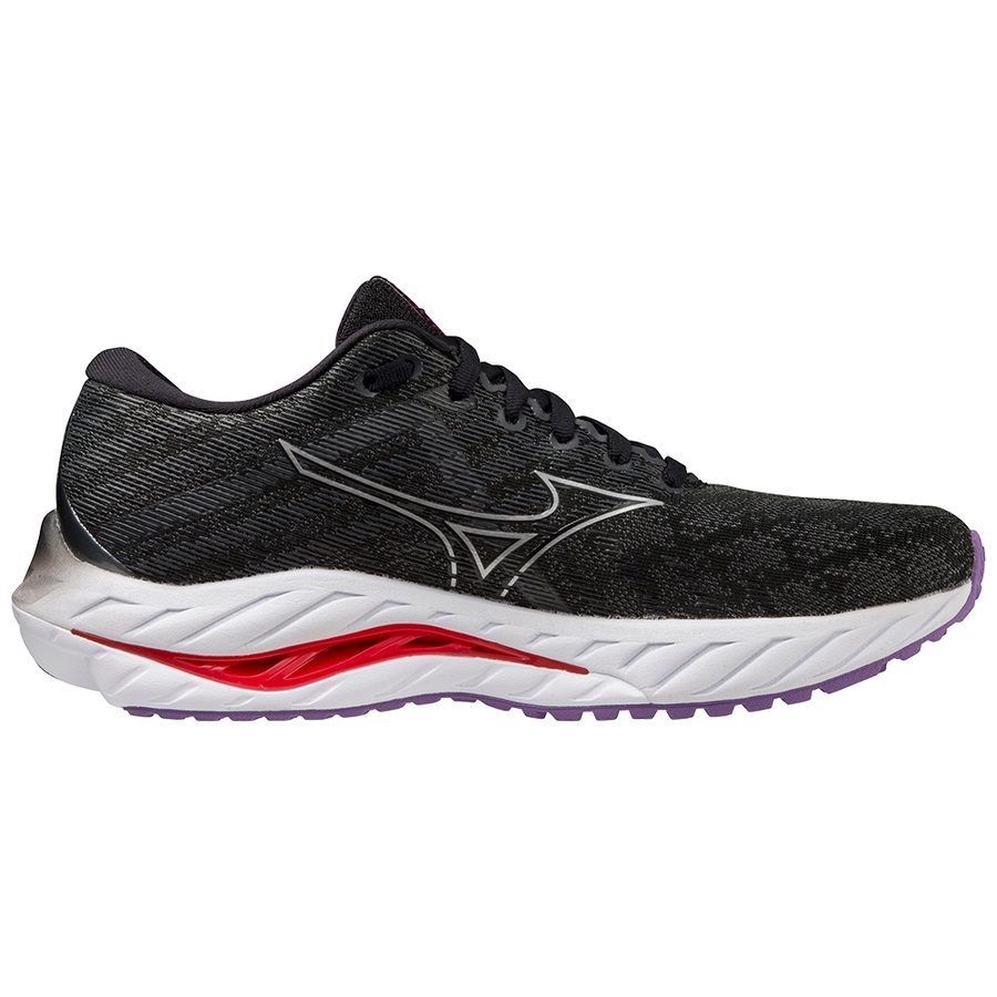 Black / Silver Women's Mizuno Wave Inspire 19 Running Shoes | Philippines-947305