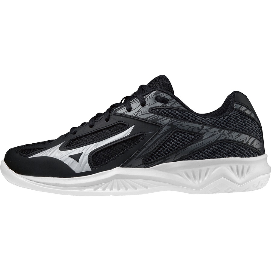 Black / White Men\'s Mizuno Thunder Blade 3 Volleyball Shoes | Philippines-905187