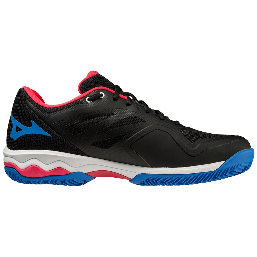 Black / White / Red Men's Mizuno Wave Exceed Light Padel Shoes | Philippines-743152