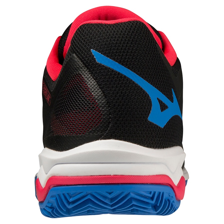 Black / White / Red Men's Mizuno Wave Exceed Light Padel Shoes | Philippines-743152