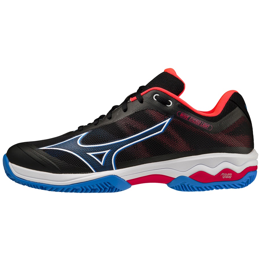 Black / White / Red Men\'s Mizuno Wave Exceed Light Padel Shoes | Philippines-743152