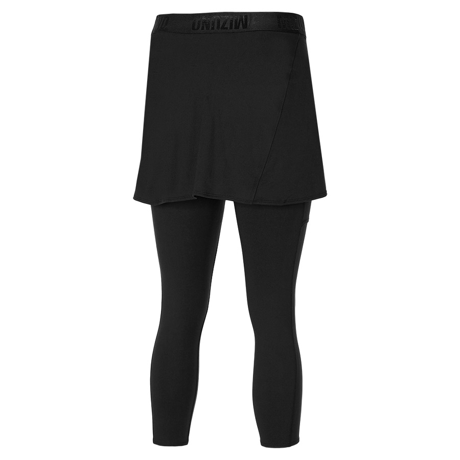 Black Women's Mizuno 2In1 Skirts | Philippines-835607