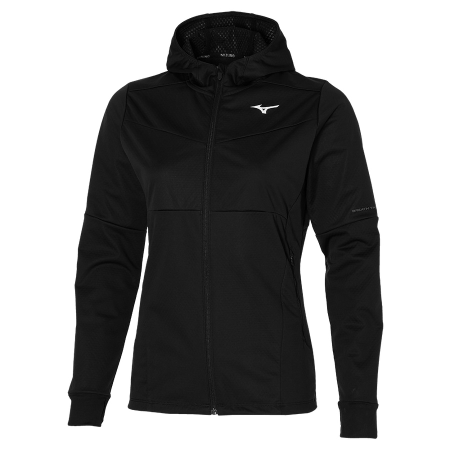 Black Women\'s Mizuno Bt Jk Jackets | Philippines-217389