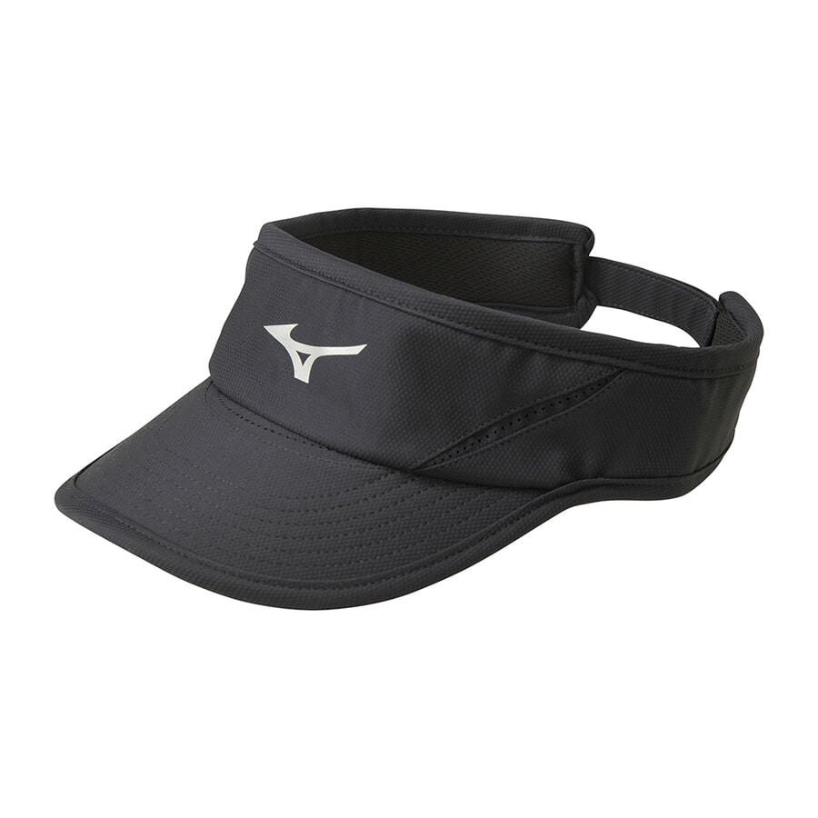 Black Women\'s Mizuno DryLite Visor Sports Headwear | Philippines-210495