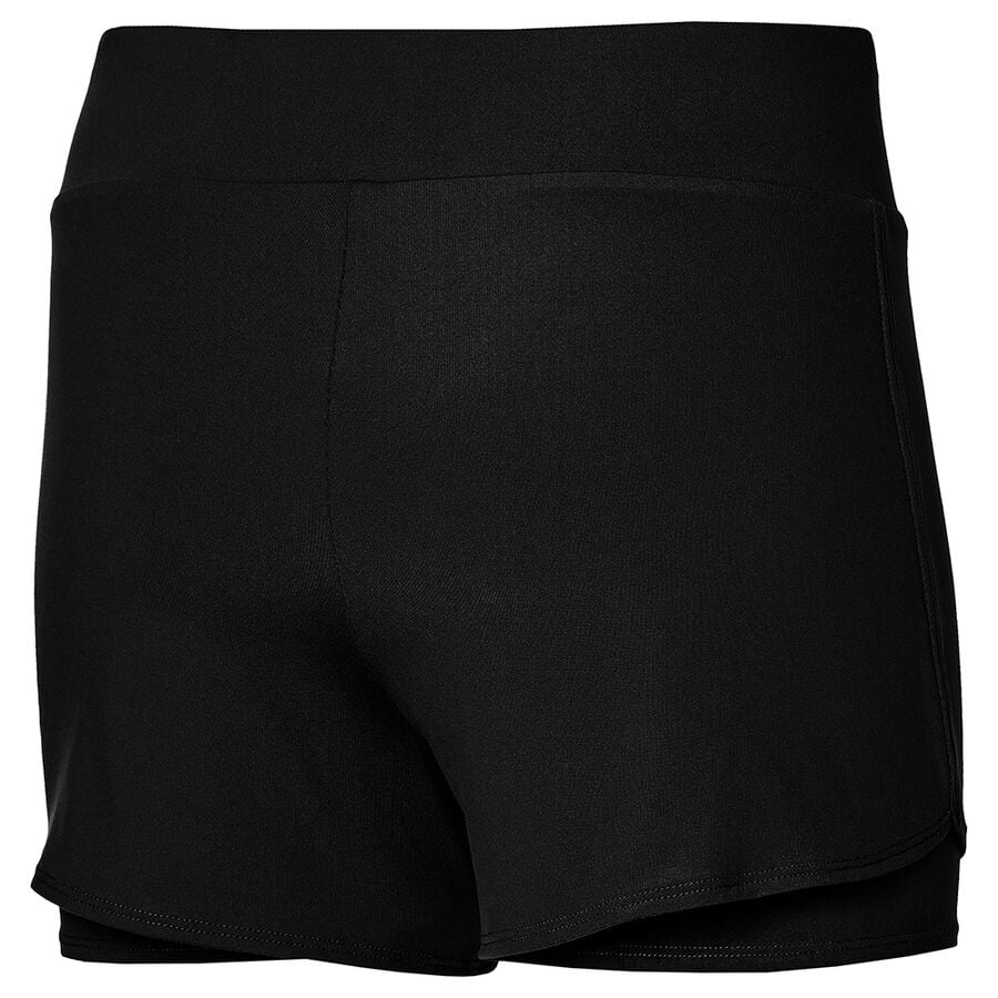 Black Women's Mizuno Flex Shorts | Philippines-591872