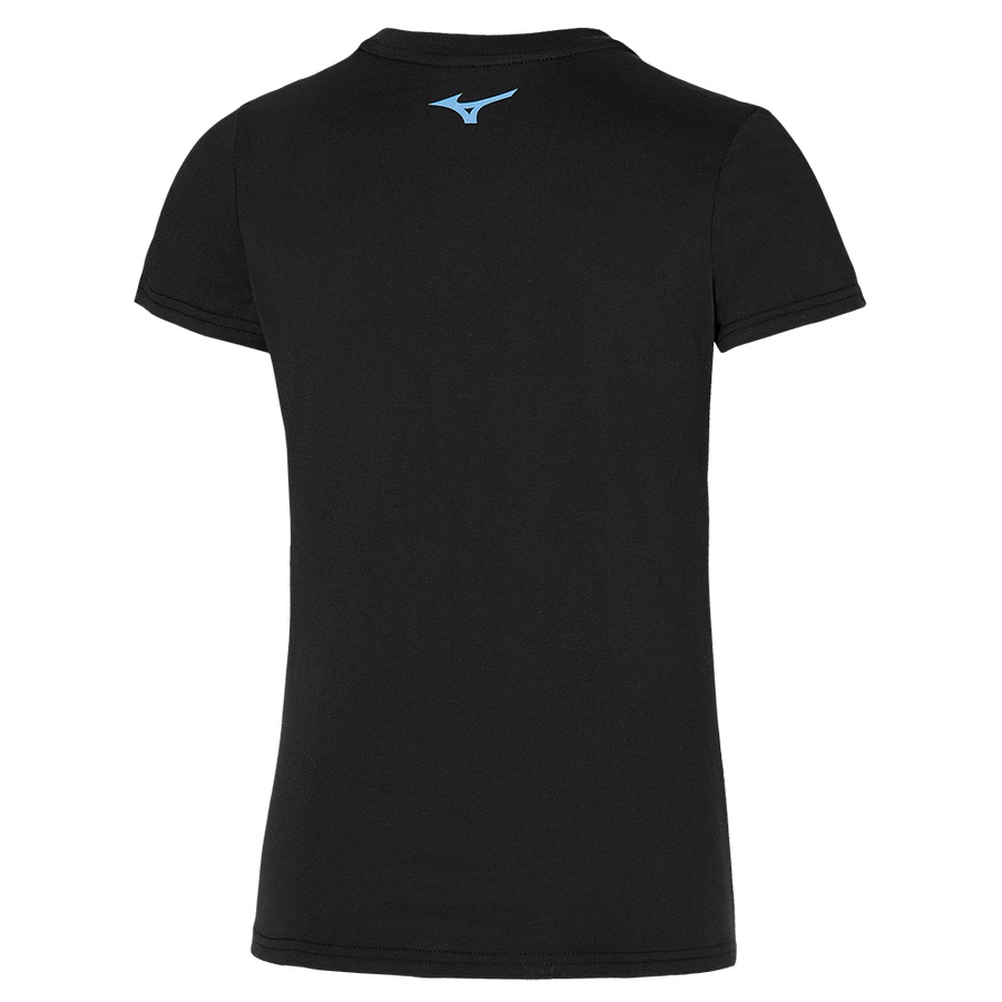 Black Women's Mizuno Graphic Tee | Philippines-152367