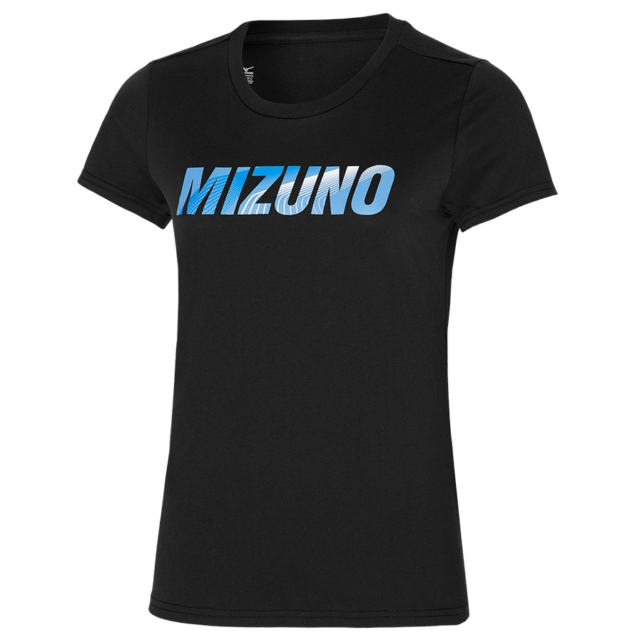 Black Women\'s Mizuno Graphic Tee | Philippines-152367