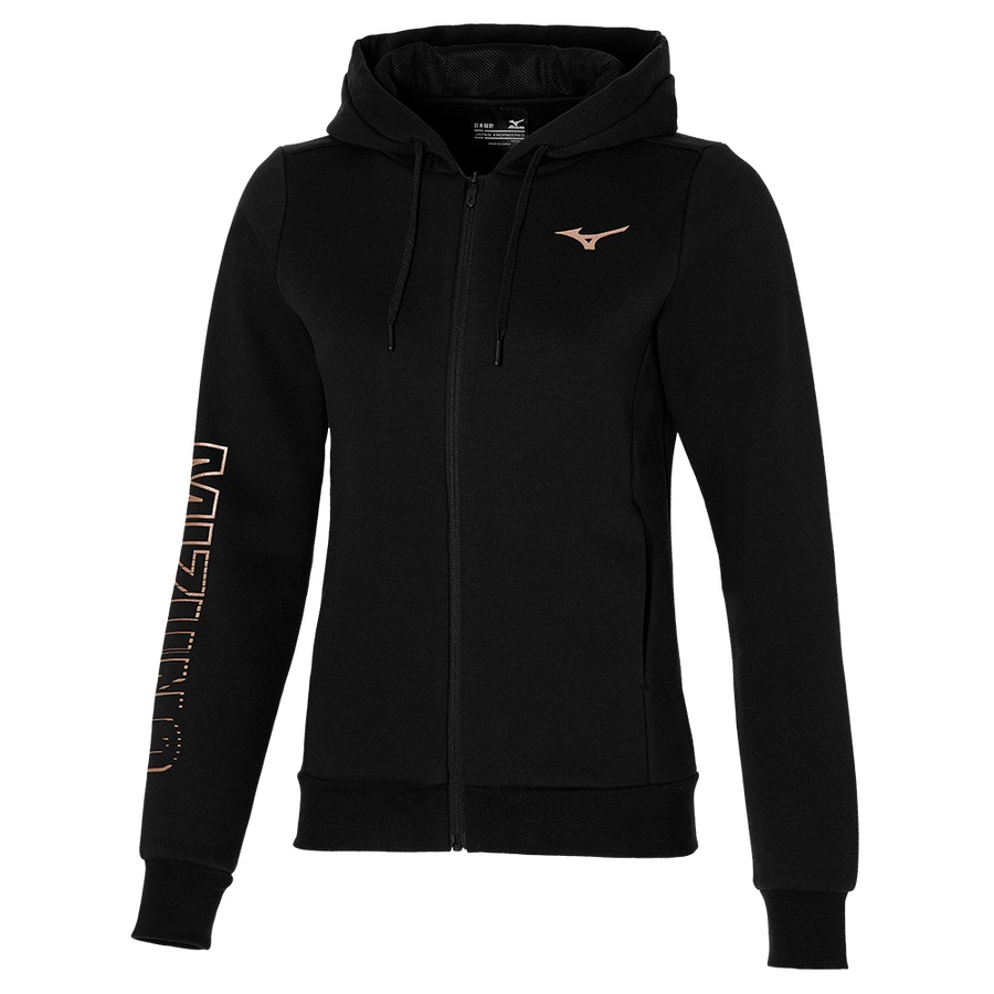 Black Women\'s Mizuno Mizuno Sweat Jackets | Philippines-197065