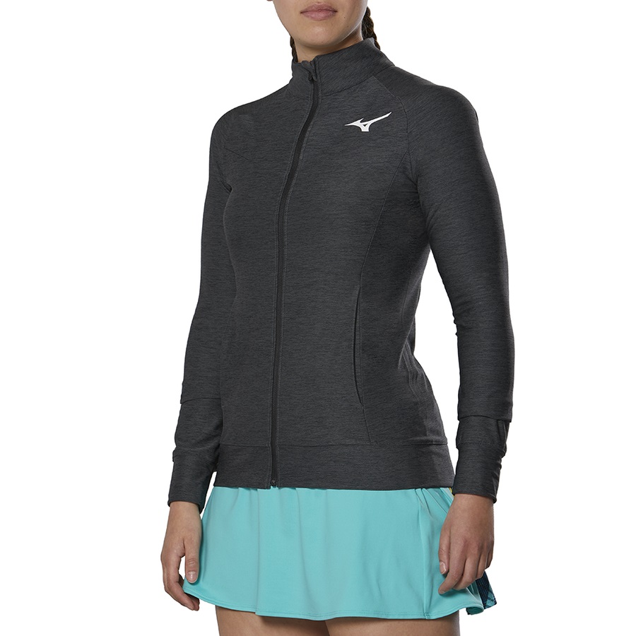 Black Women's Mizuno Training Jackets | Philippines-954760