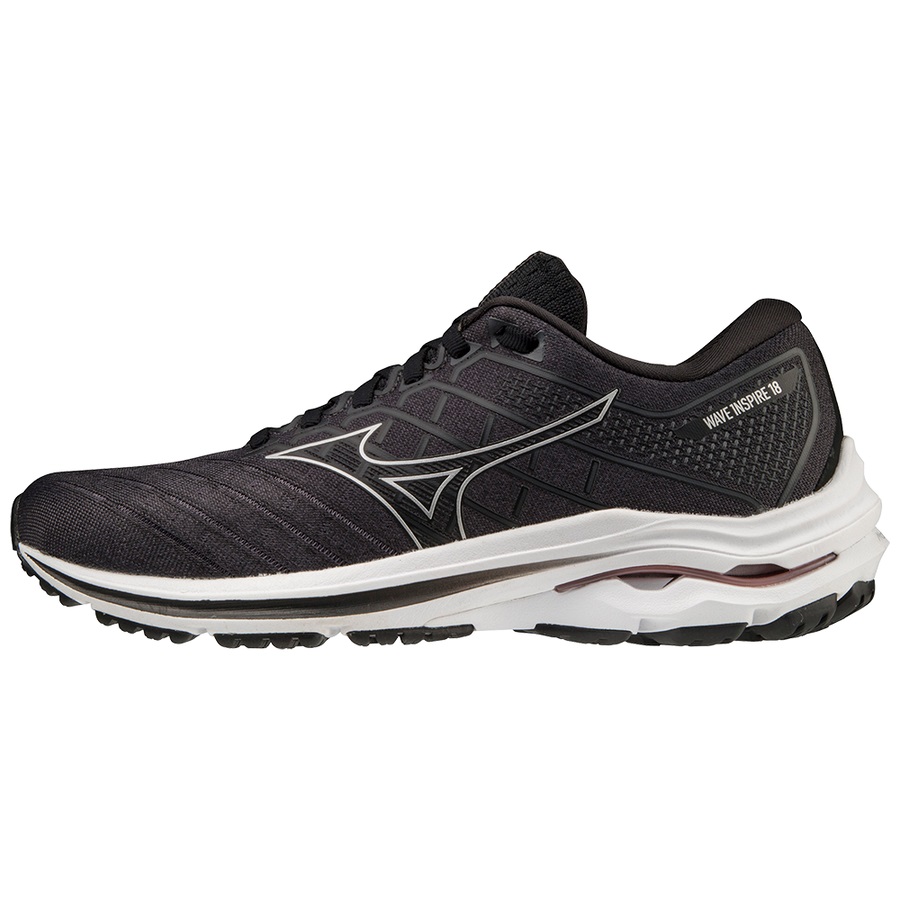 Black Women\'s Mizuno Wave Inspire 18 Running Shoes | Philippines-094218