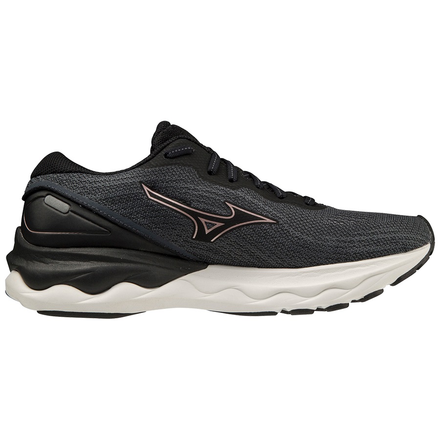 Black Women's Mizuno Wave Skyrise 3 Running Shoes | Philippines-453782