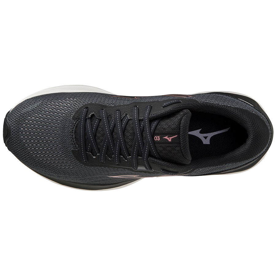 Black Women's Mizuno Wave Skyrise 3 Running Shoes | Philippines-453782