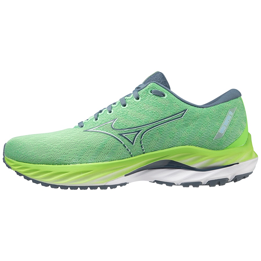 Blue / Green Men\'s Mizuno Wave Inspire 19 Running Shoes | Philippines-108694