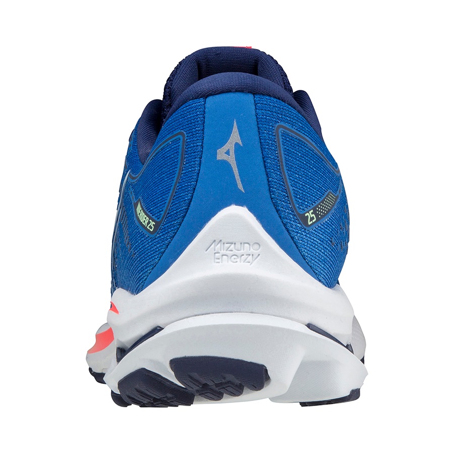 Blue / Indigo / Pink Women's Mizuno Wave Rider 25 Running Shoes | Philippines-826053