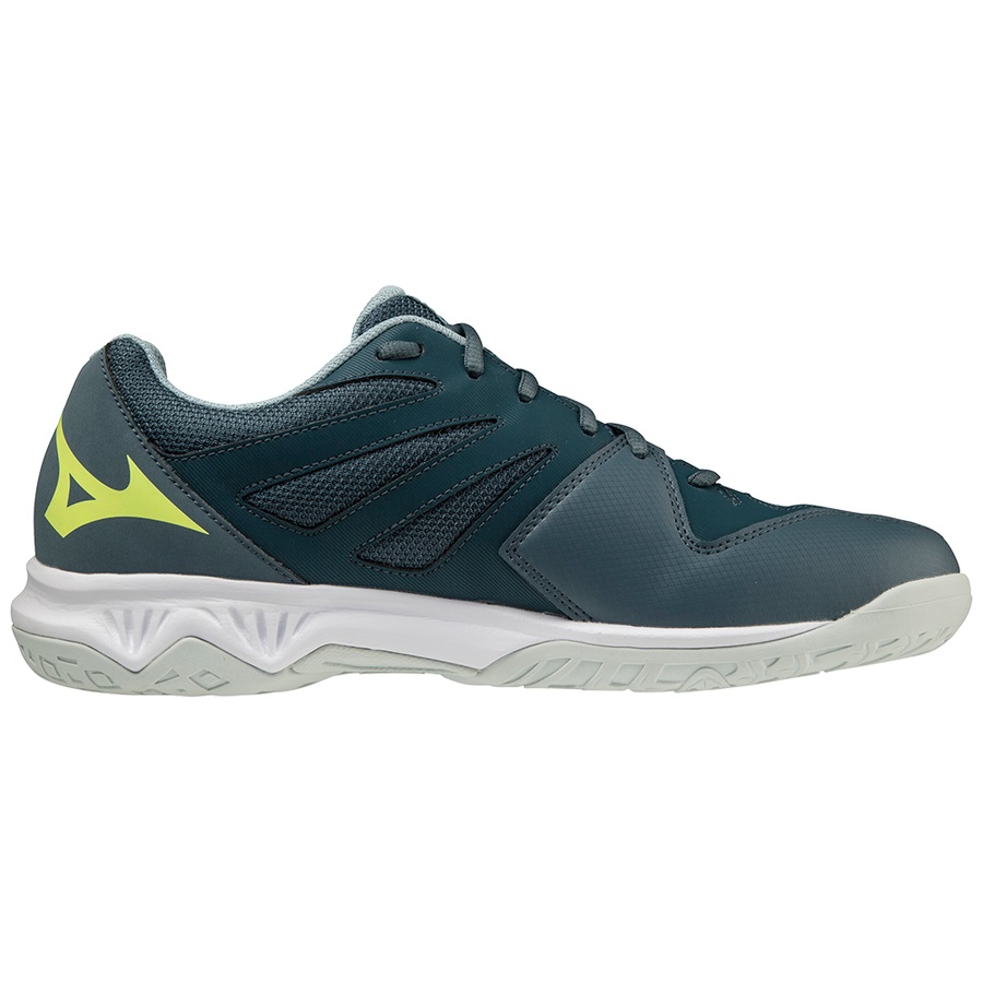 Blue / Light Green / Blue Men's Mizuno Thunder Blade 3 Volleyball Shoes | Philippines-275031