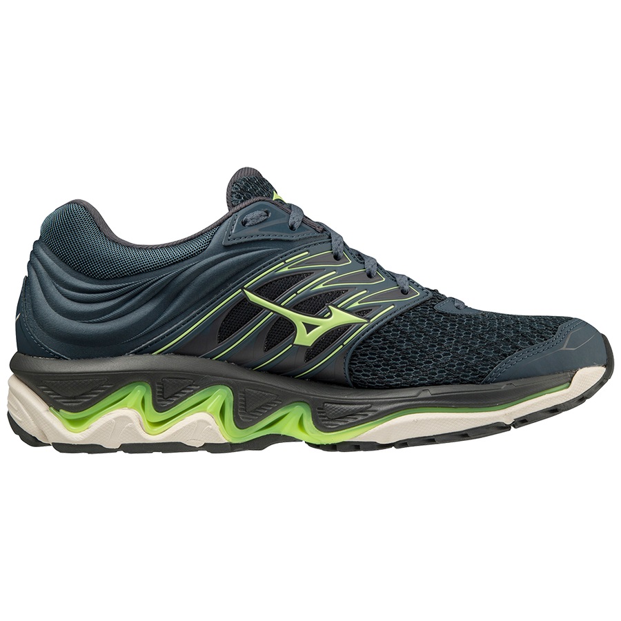 Blue / Light Green Men's Mizuno Wave Paradox 5 Running Shoes | Philippines-140368