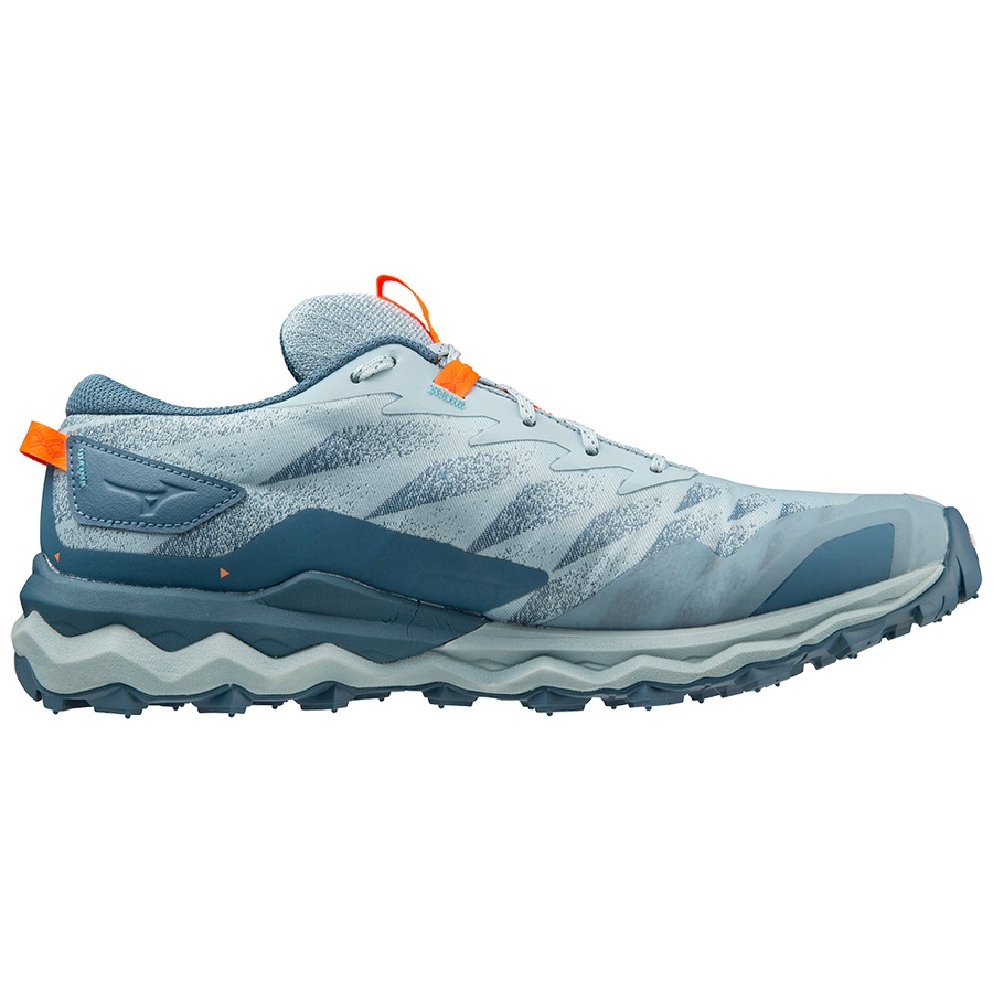 Blue / Light Orange Men's Mizuno Wave Daichi 7 Trail Running Shoes | Philippines-758426