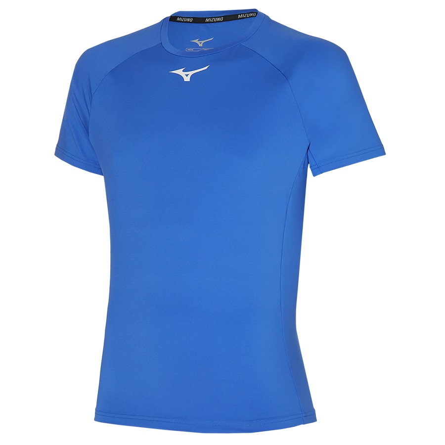 Blue Men\'s Mizuno Tee | Philippines-932671