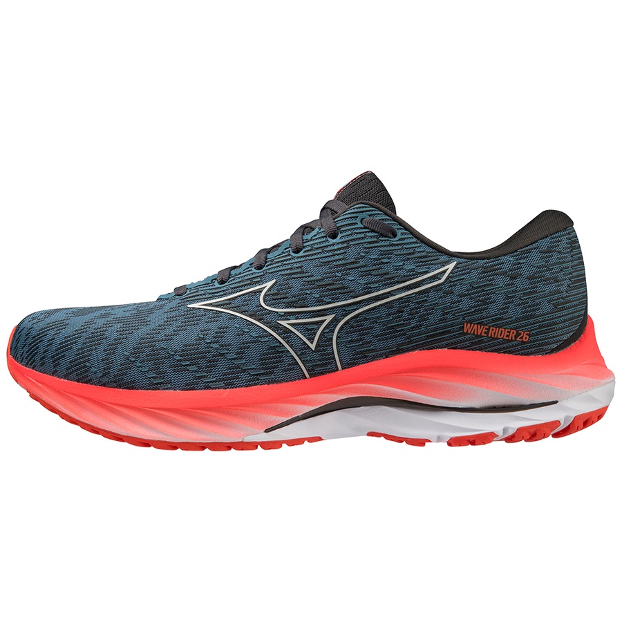 Blue Men\'s Mizuno Wave Rider 26 Running Shoes | Philippines-129657